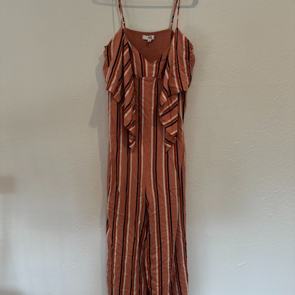 Jack by DD Dakota salmon striped Jumpsuit size L